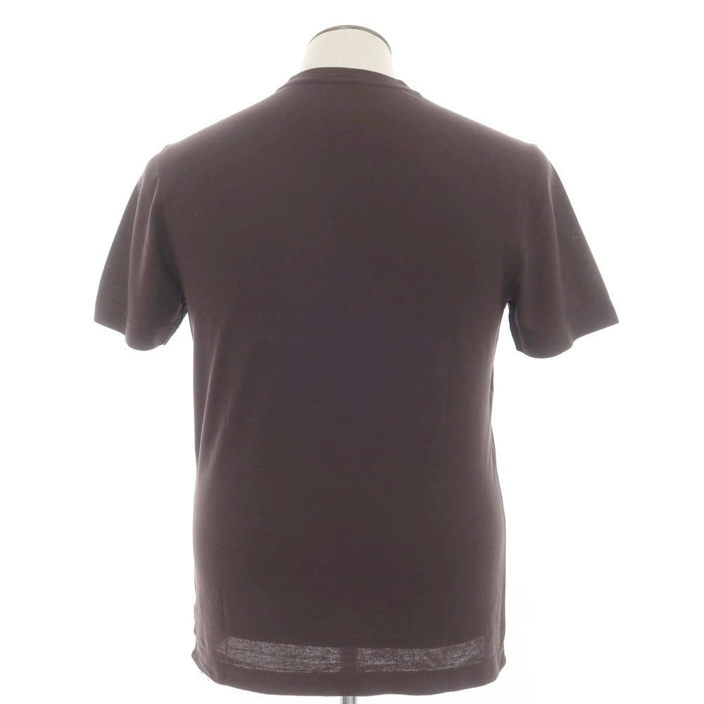 【新品】ザノーネ ZANONE アイスコットン クルーネック 半袖Ｔシャツ ダークブラウン系【 50 】【 状態ランクN 】【 メンズ 】