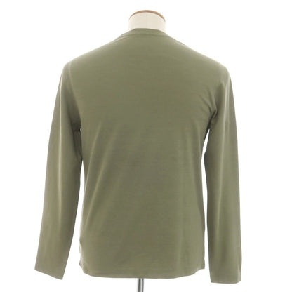 【新品】ザノーネ ZANONE アイスコットン クルーネック 長袖Ｔシャツ オリーブグリーン【 46 】【 状態ランクN 】【 メンズ 】