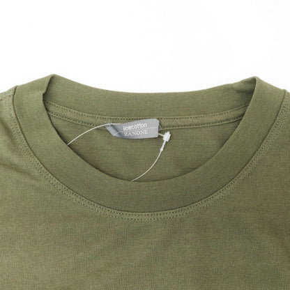 【新品】ザノーネ ZANONE アイスコットン クルーネック 長袖Ｔシャツ オリーブグリーン【 50 】【 状態ランクN 】【 メンズ 】