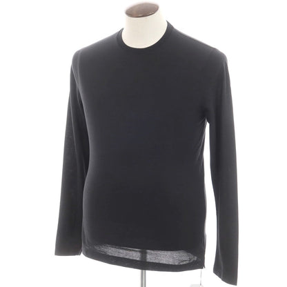 【新品】ザノーネ ZANONE アイスコットン クルーネック 長袖Ｔシャツ ブラック【 48 】【 状態ランクN 】【 メンズ 】