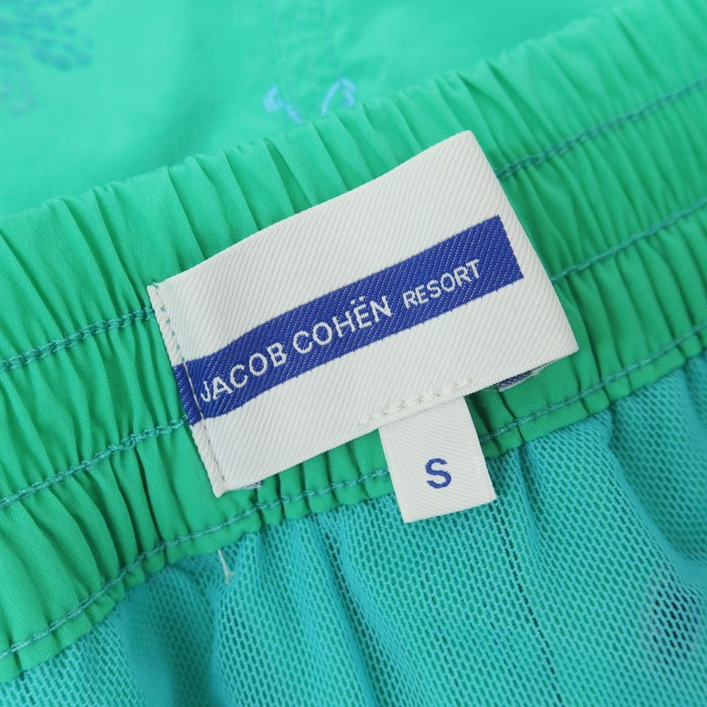 【新品】ヤコブコーエン JACOB COHEN スイムウェア 水着 ショートパンツ グリーンxブルー【サイズS】【 状態ランクN 】【 メンズ 】[EPD]