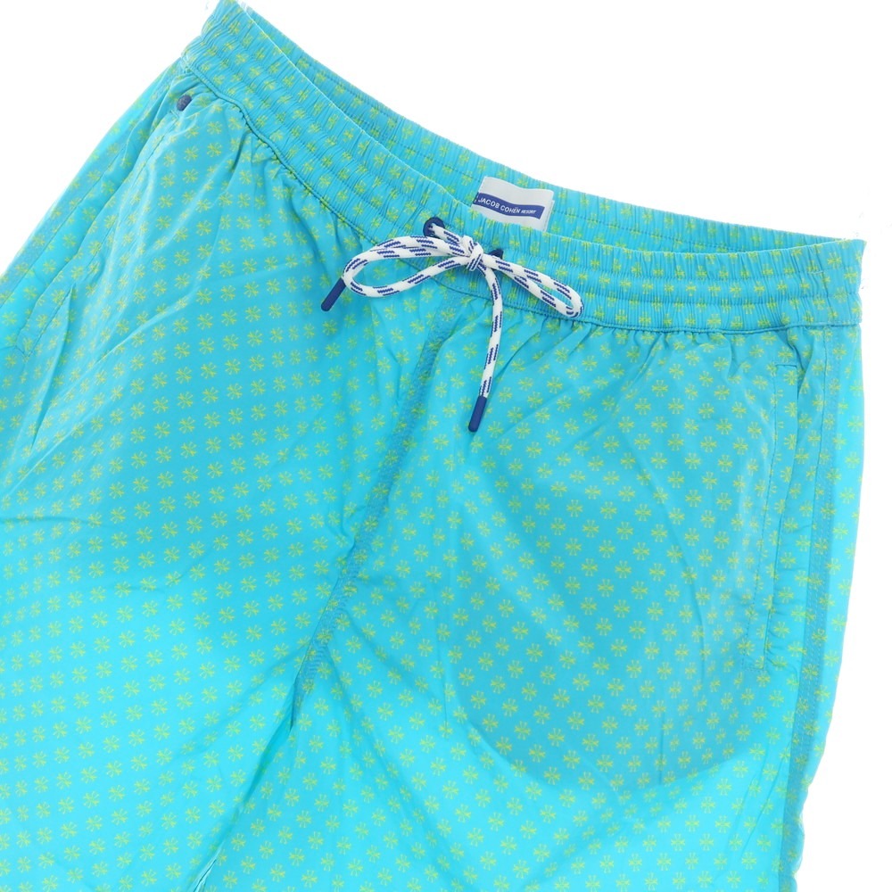 【新品】ヤコブコーエン JACOB COHEN スイムウェア 水着 ライトブルーxイエロー【 L 】【 状態ランクN 】【 メンズ 】