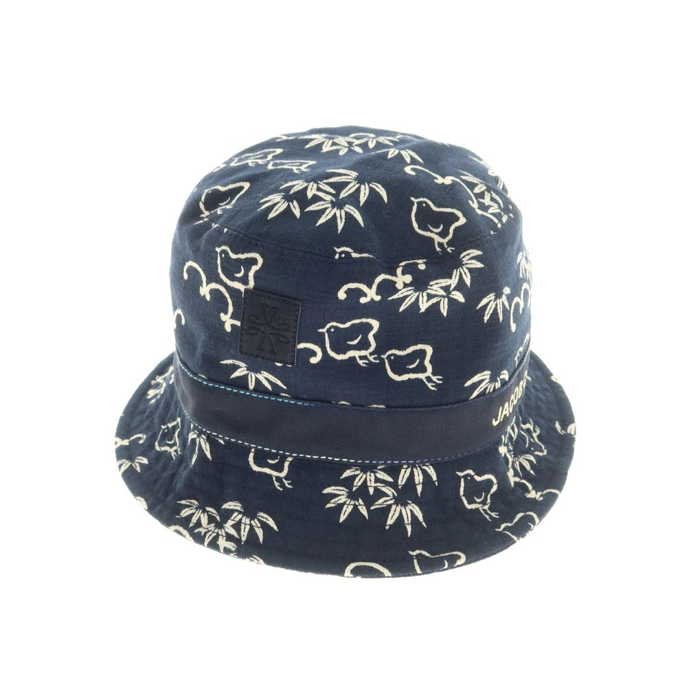 【新品】ヤコブコーエン JACOB COHEN コットン バケットハット ネイビー【 M 】【 状態ランクN 】【 メンズ 】 [EPD]