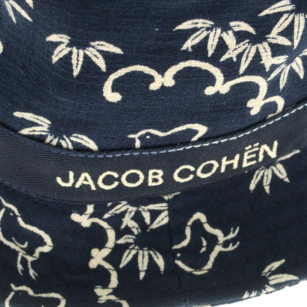 【新品】ヤコブコーエン JACOB COHEN コットン バケットハット ネイビー【 M 】【 状態ランクN 】【 メンズ 】 [EPD]