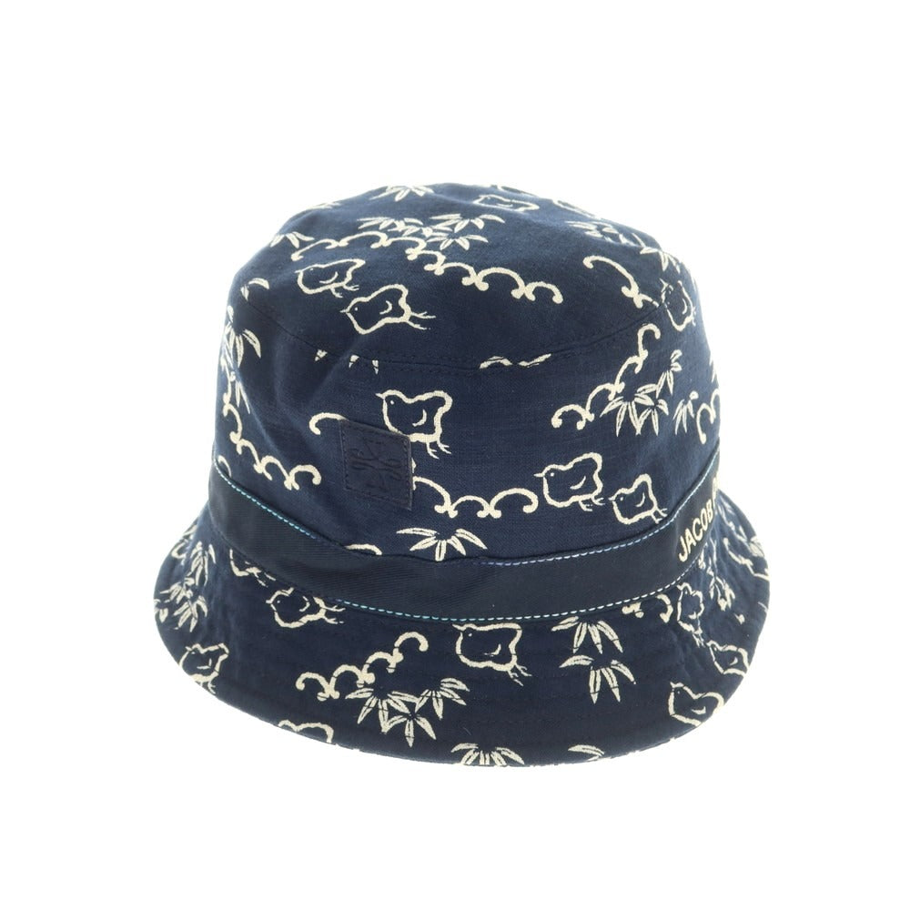 【新品】ヤコブコーエン JACOB COHEN コットン バケットハット ネイビー【 XL 】【 状態ランクN 】【 メンズ 】