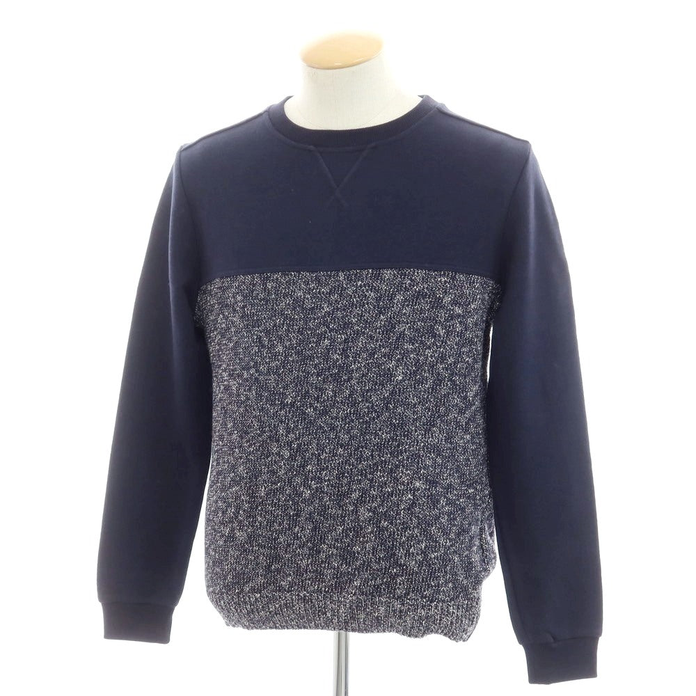 【新品】ザノーネ ZANONE コットン クルーネック スウェット ネイビー【 S 】【 状態ランクN 】【 メンズ 】