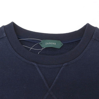 【新品】ザノーネ ZANONE コットン クルーネック スウェット ネイビー【 S 】【 状態ランクN 】【 メンズ 】