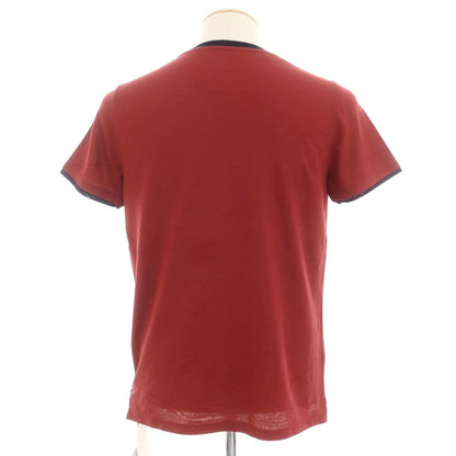 【新品】ザノーネ ZANONE アイスコットン クルーネック 半袖Ｔシャツ ダークレッドxダークネイビー【 44 】【 状態ランクN 】【 メンズ 】