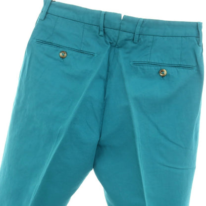 [New Outlet] INCOTEX Linen Cotton Casual Slacks Pants Turquoise [46] [Condition Rank N-] [Men&