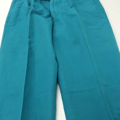 [New Outlet] INCOTEX Linen Cotton Casual Slacks Pants Turquoise [46] [Condition Rank N-] [Men&