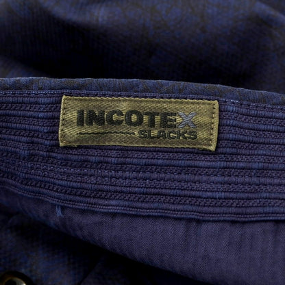【新品】インコテックス INCOTEX ストレッチ コットン ショートパンツ ネイビー【 32 】【 状態ランクN 】【 メンズ 】