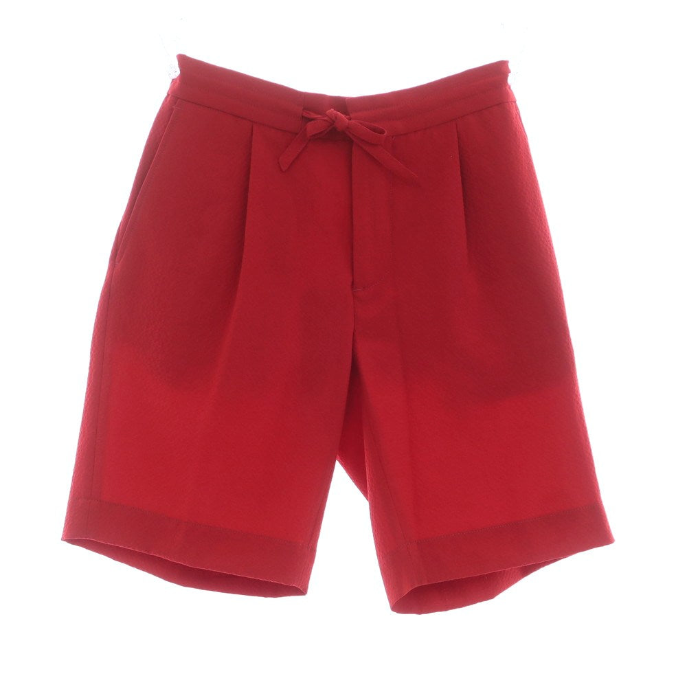 【新品】インコテックス INCOTEX ストレッチ ポリエステルウール ショートパンツ レッド【 48 】【 状態ランクN 】【 メンズ 】