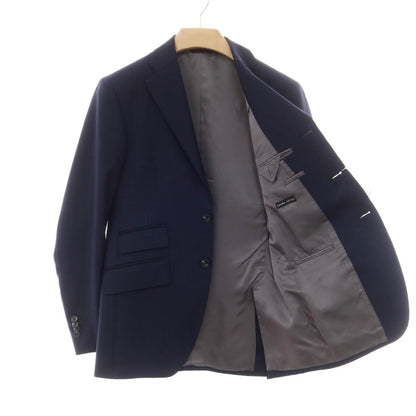 【中古】アザブテーラー azabu tailor ウール ピンストライプ 3つボタンスーツ ネイビーxブルー【 44/82 】【 状態ランクD 】【 メンズ 】
[CPD]