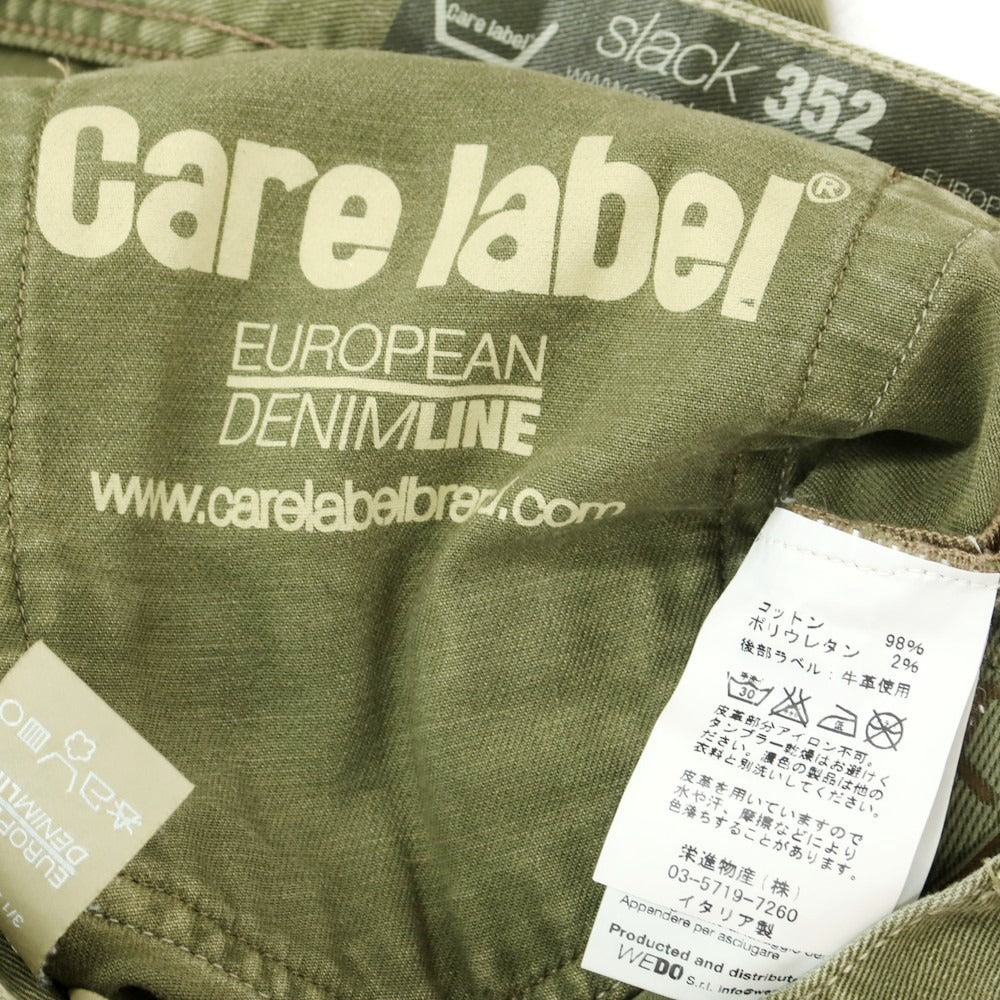 【中古】ケアレーベル Care label ジーンス デニムパンツ ミリタリーグリーン【 30 】【 状態ランクB 】【 メンズ 】