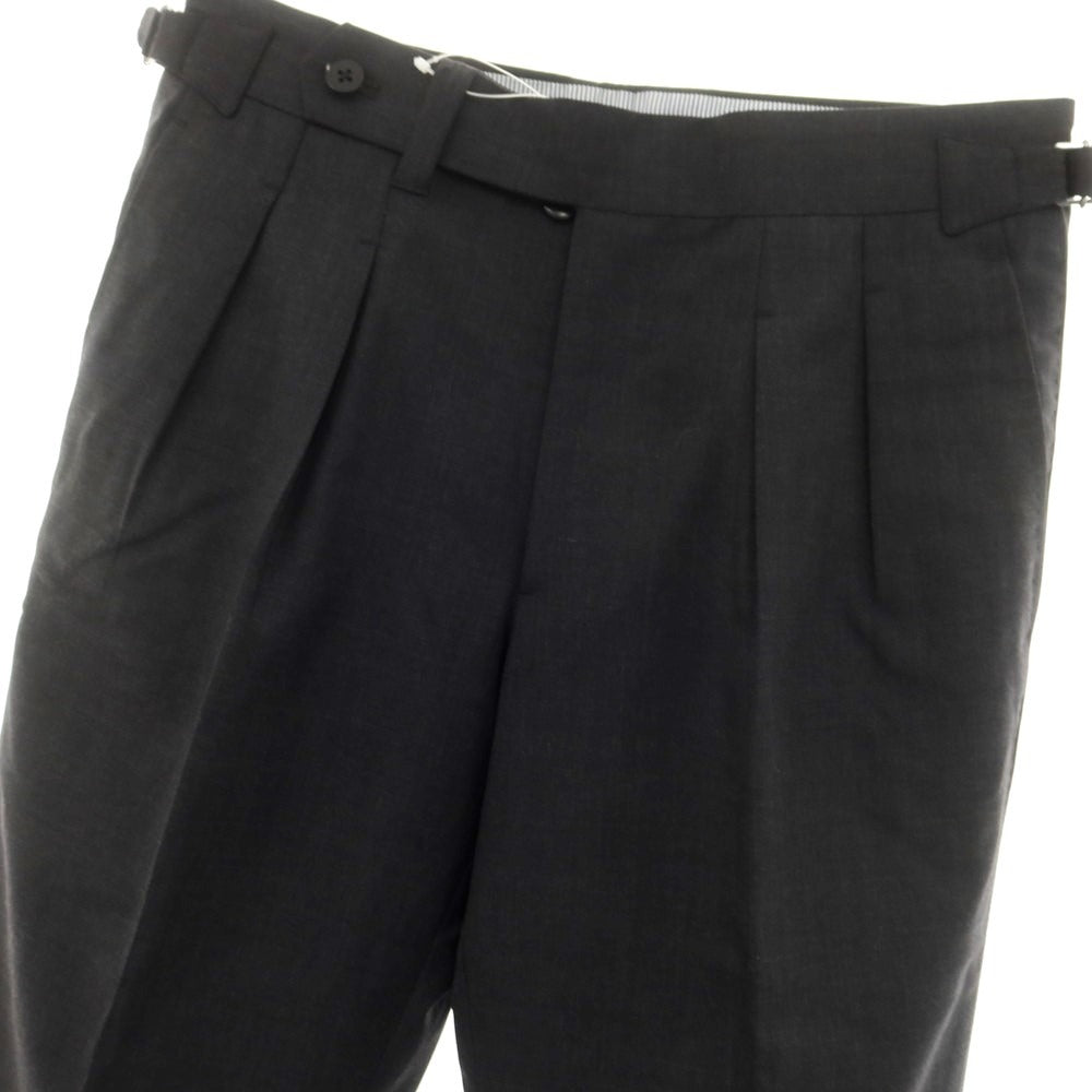 【中古】イガラシトラウザーズ 五十嵐 IGARASHI TROUSERS BEAMS F別注 ウール ドレススラックスパンツ チャコールグレー【 44 】【 状態ランクB 】【 メンズ 】