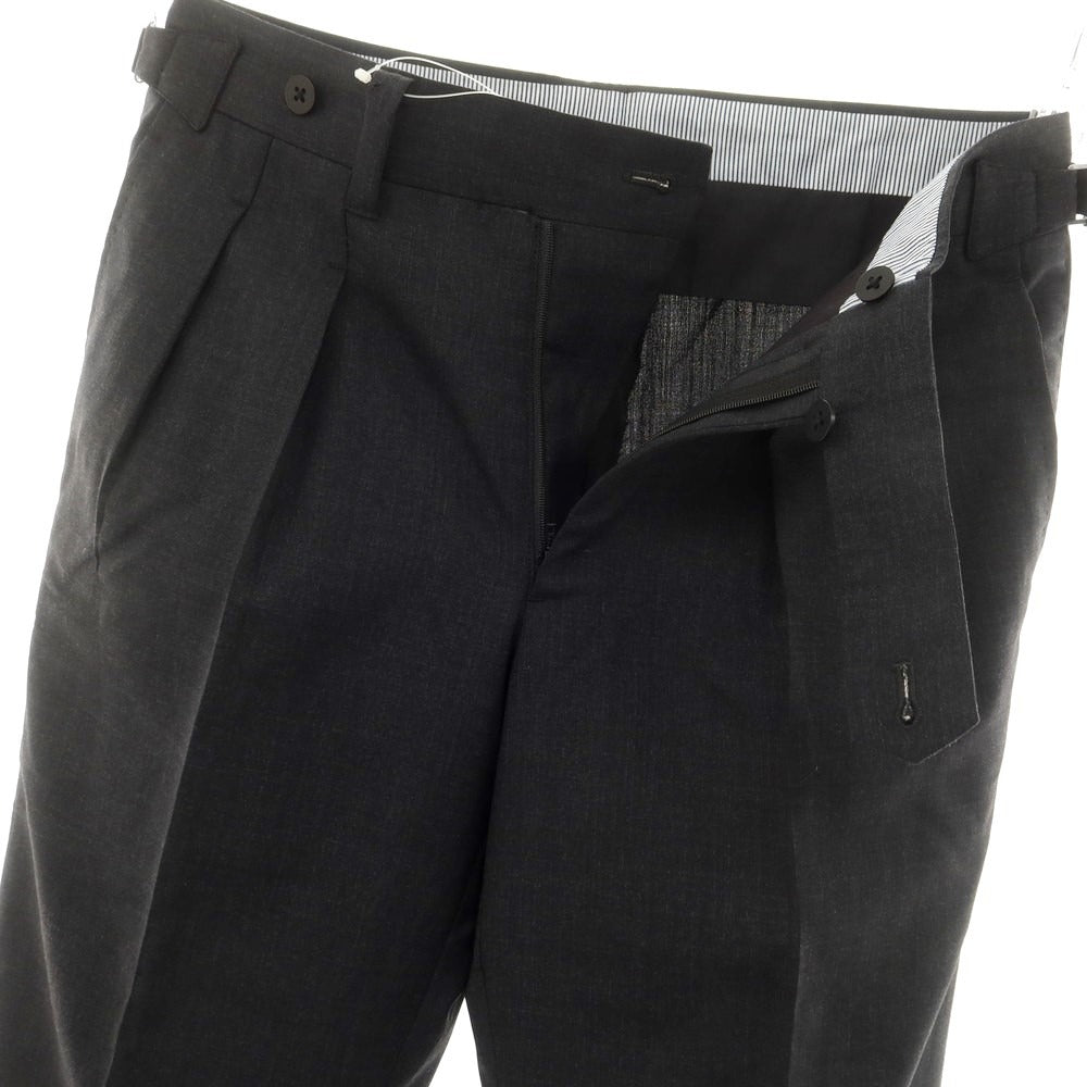 【中古】イガラシトラウザーズ 五十嵐 IGARASHI TROUSERS BEAMS F別注 ウール ドレススラックスパンツ チャコールグレー【 44 】【 状態ランクB 】【 メンズ 】