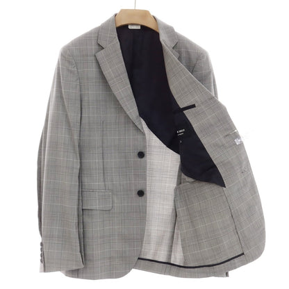 【中古】コムデギャルソン オムドゥ COMME des GARCONS HOMME DEUX 2024年春夏 ウール チェック テーラードジャケット グレー系【 M 】【 状態ランクA 】【 メンズ 】
