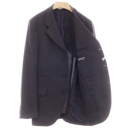 [Used] COMME des GARCONS HOMME DEUX 2024 Spring/Summer Wool Striped Tailored Jacket Black x Grey [L] [Condition Rank A] [Men&