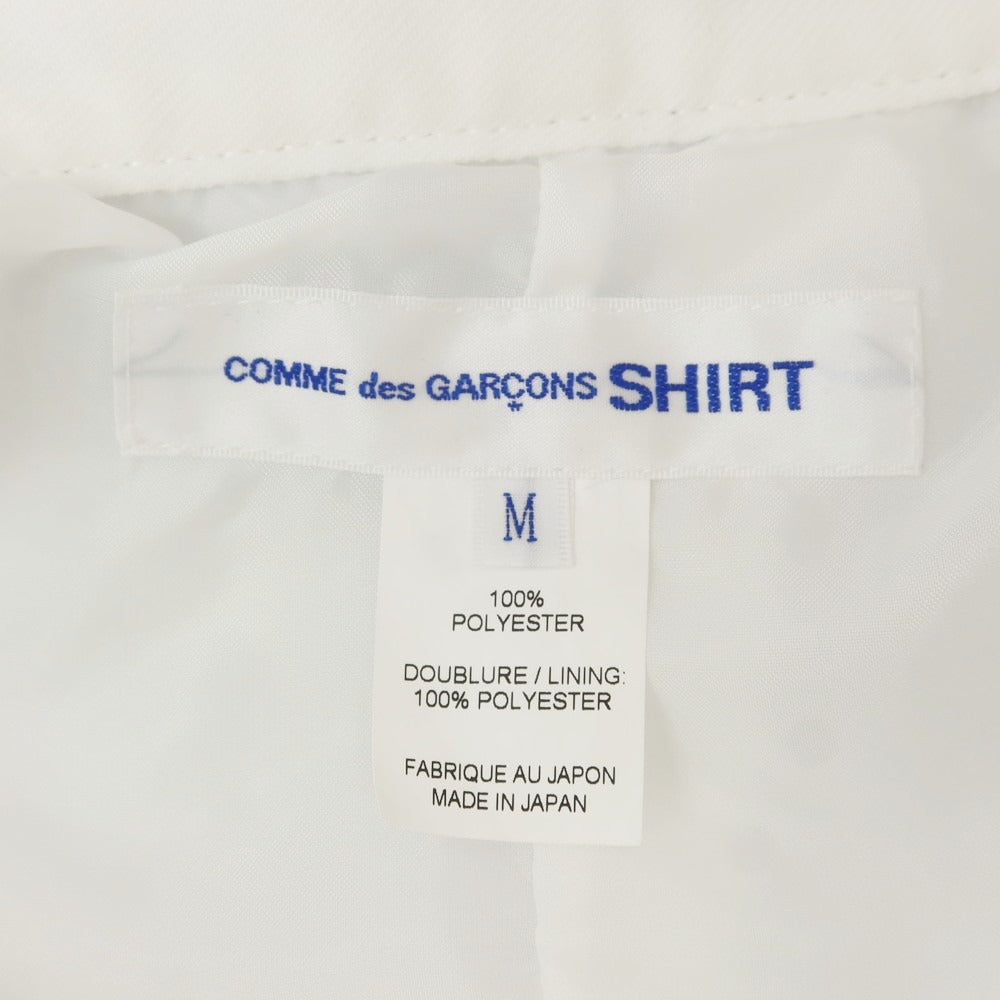 【中古】コムデギャルソンシャツ COMME des GARCONS SHIRT 2024年春夏 ポリエステル ジャケット ホワイト【 M 】【 状態ランクA 】【 メンズ 】