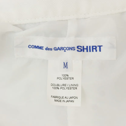 【中古】コムデギャルソンシャツ COMME des GARCONS SHIRT 2024年春夏 ポリエステル ジャケット ホワイト【 M 】【 状態ランクA 】【 メンズ 】