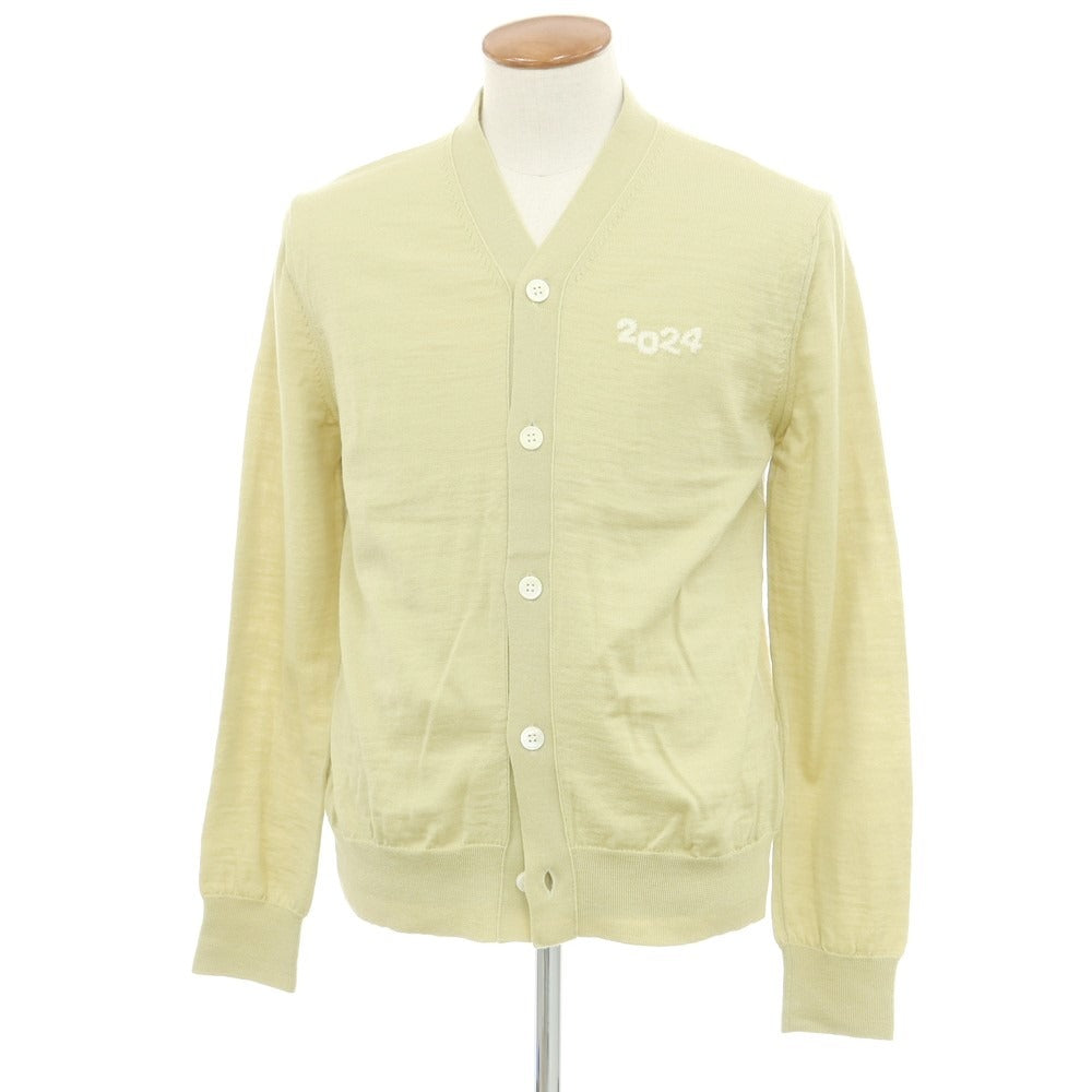 【中古】コムデギャルソンシャツ COMME des GARCONS SHIRT 2024年春夏 ハイゲージ ウール系 カーディガン ライトグリーン【 表記なし（M位） 】【 状態ランクA 】【 メンズ 】 [EPD]