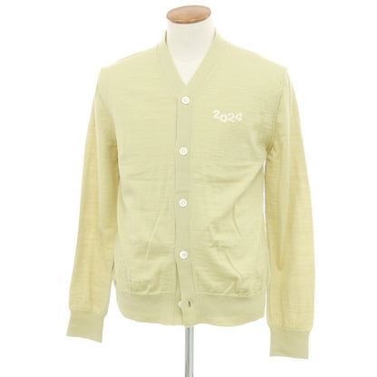 【中古】コムデギャルソンシャツ COMME des GARCONS SHIRT 2024年春夏 ハイゲージ ウール系 カーディガン ライトグリーン【 表記なし（M位） 】【 状態ランクA 】【 メンズ 】