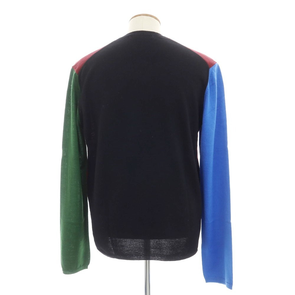 【中古】コムデギャルソンシャツ COMME des GARCONS SHIRT 2018年秋冬 ウールアクリル クルーネック プルオーバーニット ワインレッドxブルー【 X 】【 状態ランクB 】【 メンズ 】
[CPD]