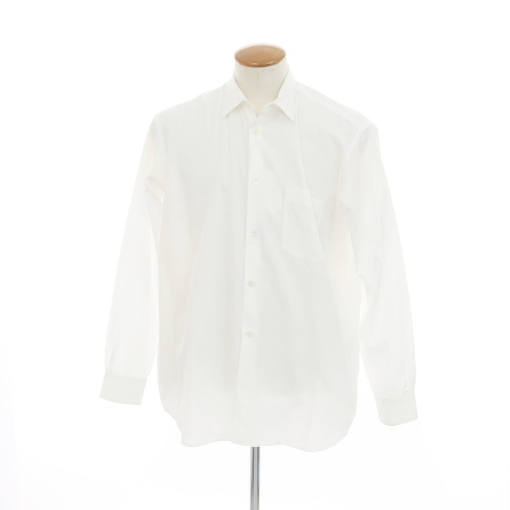 【中古】コムデギャルソンシャツ COMME des GARCONS SHIRT コットン レギュラーカラー カジュアルシャツ ホワイト【 M 】【 状態ランクC 】【 メンズ 】