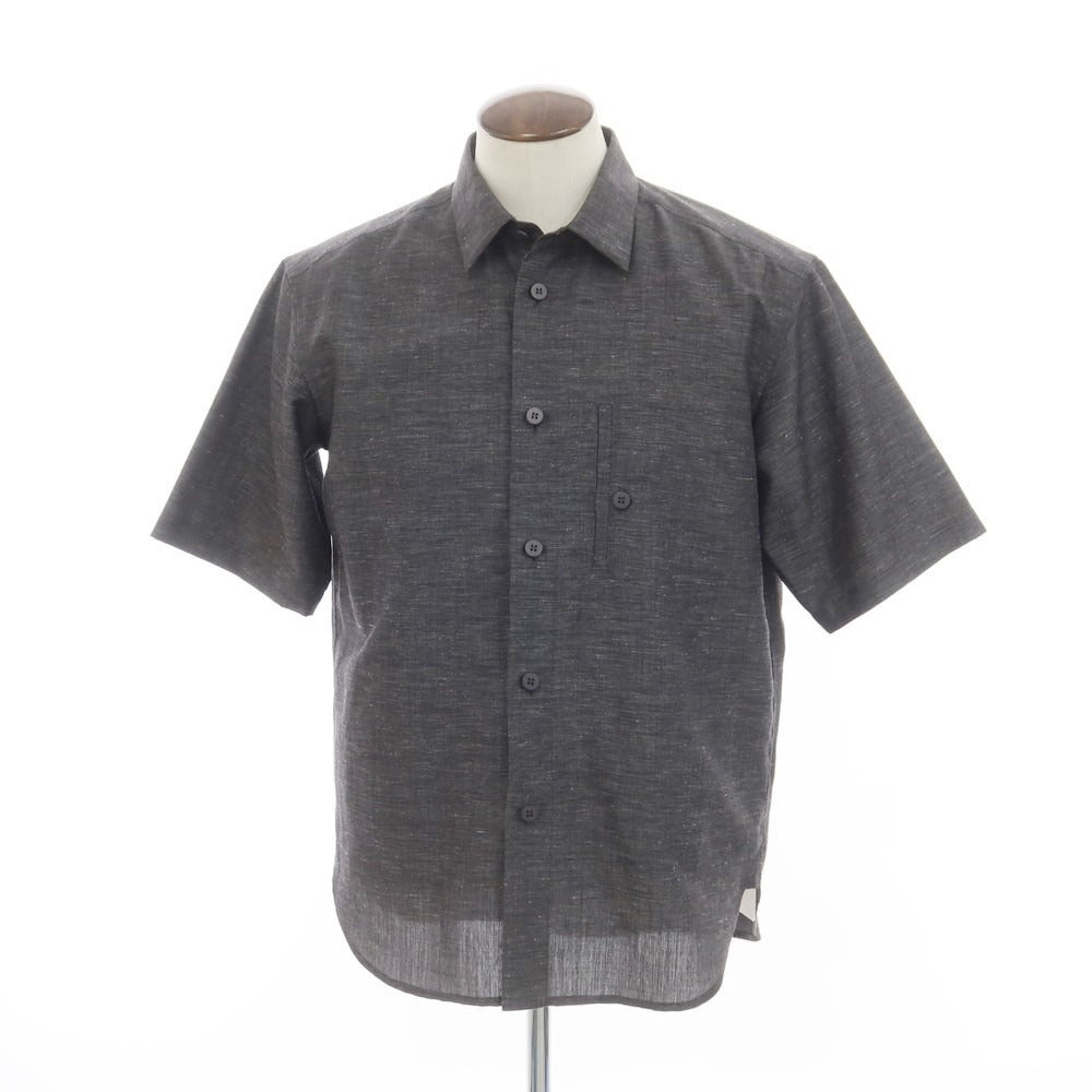 【中古】アイム メン IM MEN 2024年春夏 HYBRID SHIRT 半袖シャツ ダークグレー【 表記なし（Ｌ位） 】【 状態ランクA 】【 メンズ 】