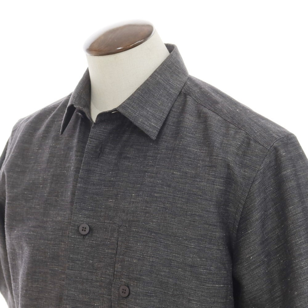 【中古】アイム メン IM MEN 2024年春夏 HYBRID SHIRT 半袖シャツ ダークグレー【 表記なし（Ｌ位） 】【 状態ランクA 】【 メンズ 】