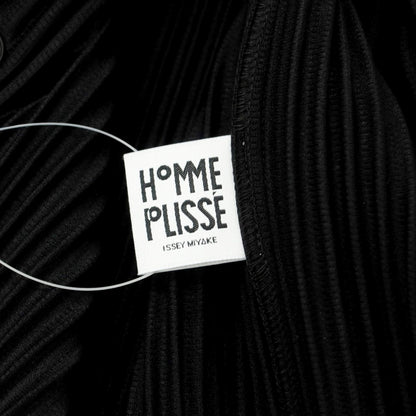 【中古】オム プリッセ イッセイミヤケ HOMME PLISSE ISSEY MIYAKE 2024年秋冬 プリーツ ノーカラー ブルゾン ブラック【 表記なし（Ｌ位） 】【 状態ランクA 】【 メンズ 】