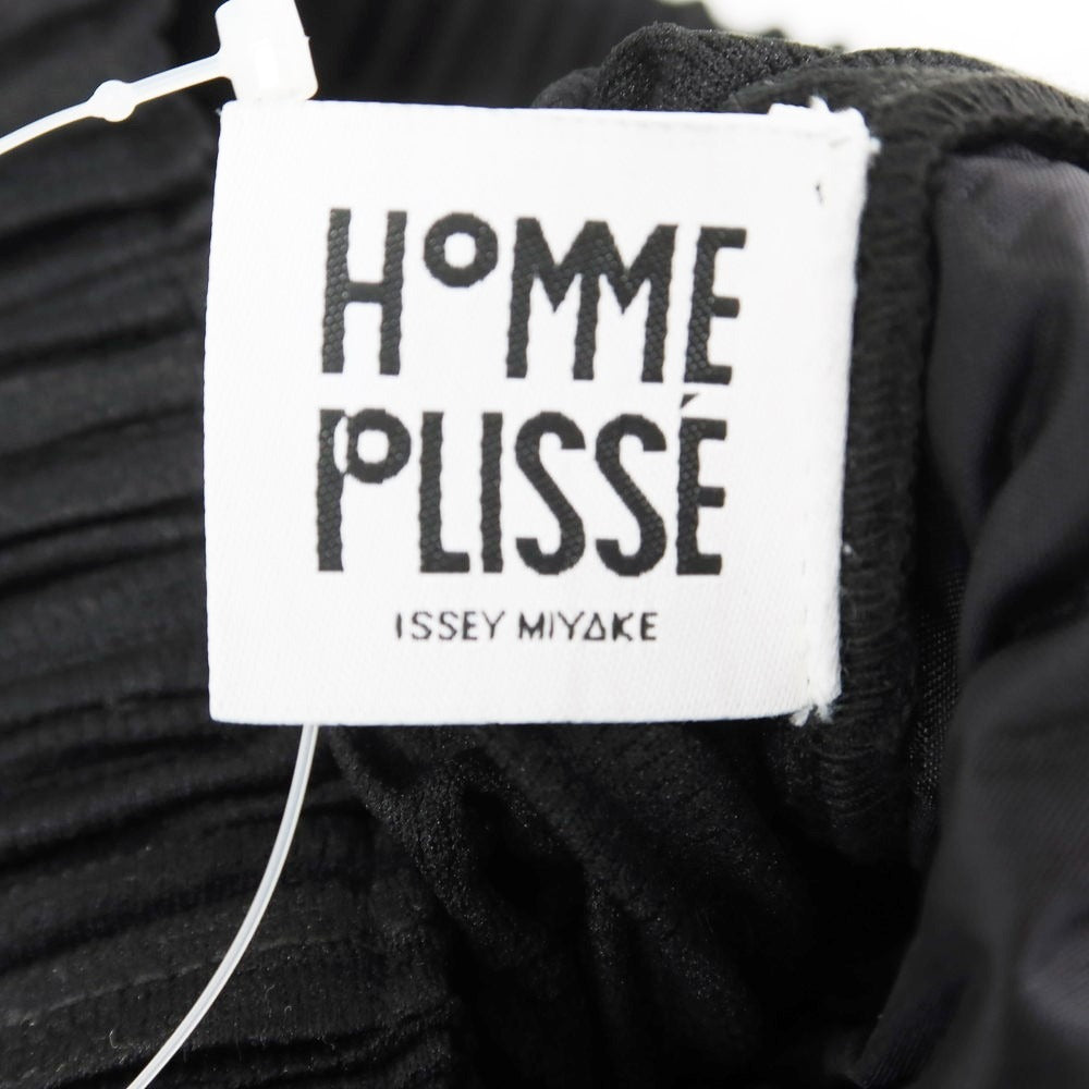 【中古】オム プリッセ イッセイミヤケ HOMME PLISSE ISSEY MIYAKE 2024年秋冬 プリーツ イージーパンツ ブラック【 表記なし（Ｌ位） 】【 状態ランクA 】【 メンズ 】