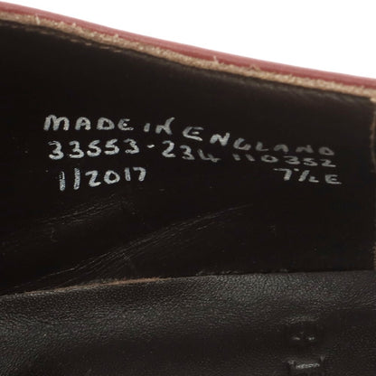 【中古】グレンソン GRENSON クォーターブローグ ドレスシューズ バーガンディ【 7 1/2E 】【 状態ランクB 】【 メンズ 】