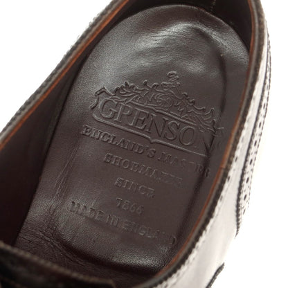 【中古】グレンソン GRENSON クォーターブローグ ドレスシューズ ブラック【 6 1/2 D 】【 状態ランクC 】【 メンズ 】