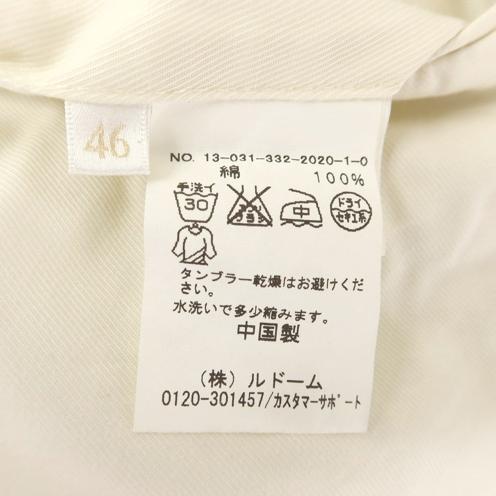 【中古】エディフィス EDIFICE コットン ショートパンツ ホワイト【 46 】【 状態ランクC 】【 メンズ 】
