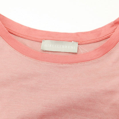 【中古】ジレリブルーニ Girelli Bruni コットン ボーダー クルーネック 半袖Ｔシャツ ピンク【 52 】【 状態ランクB 】【 メンズ 】