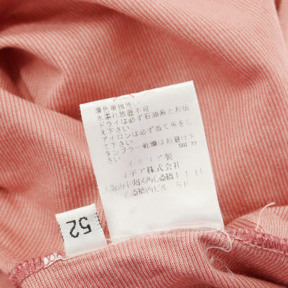 【中古】ジレリブルーニ Girelli Bruni コットン ボーダー クルーネック 半袖Ｔシャツ ピンク【 52 】【 状態ランクB 】【 メンズ 】