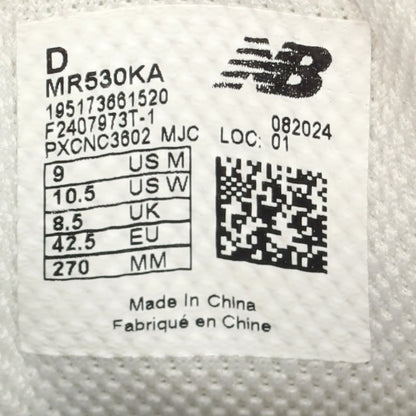 【中古】ニューバランス NEW BALANCE MR530KA スニーカー シルバーxホワイト【 27cm 】【 状態ランクA 】【 メンズ 】