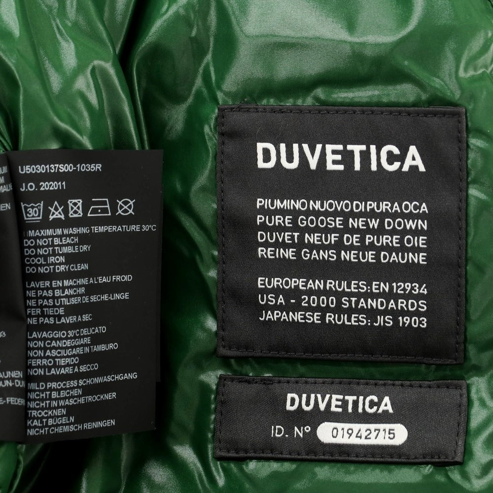 【中古】デュベティカ DUVETICA ナイロン ダウンベスト ネイビーxグリーン【 50 】【 状態ランクA 】【 メンズ 】