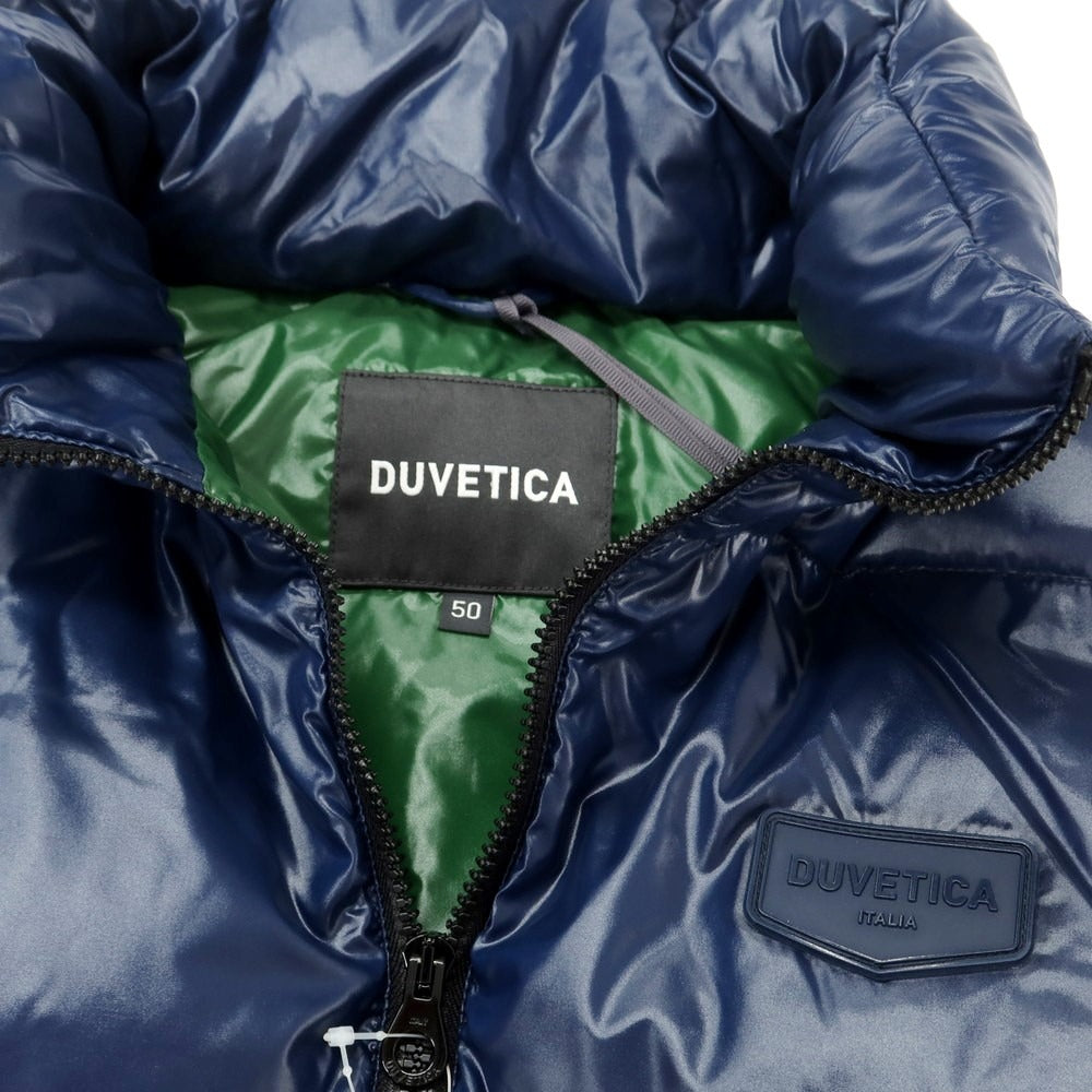 【中古】デュベティカ DUVETICA ナイロン ダウンベスト ネイビーxグリーン【 50 】【 状態ランクA 】【 メンズ 】