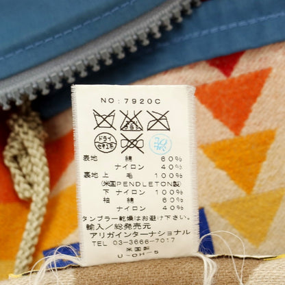 【中古】シエラデザイン SIERRA DESIGNS × PENDLETON コットンナイロン 60/40 マウンテンパーカー ライトブルー【 XL 】【 状態ランクD 】【 メンズ 】