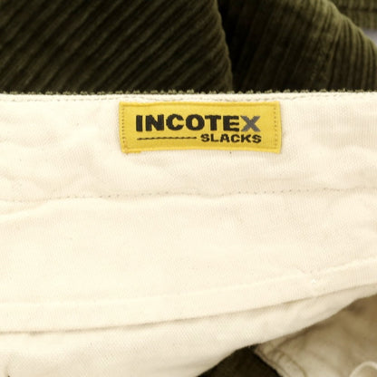 【中古】インコテックス INCOTEX コットン コーデュロイパンツ モスグリーン【 34 】【 状態ランクB 】【 メンズ 】