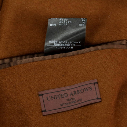 【中古】ユナイテッドアローズ UNITED ARROWS ウールナイロン ダブルスーツ ブラウン【 42/44 】【 状態ランクB 】【 メンズ 】