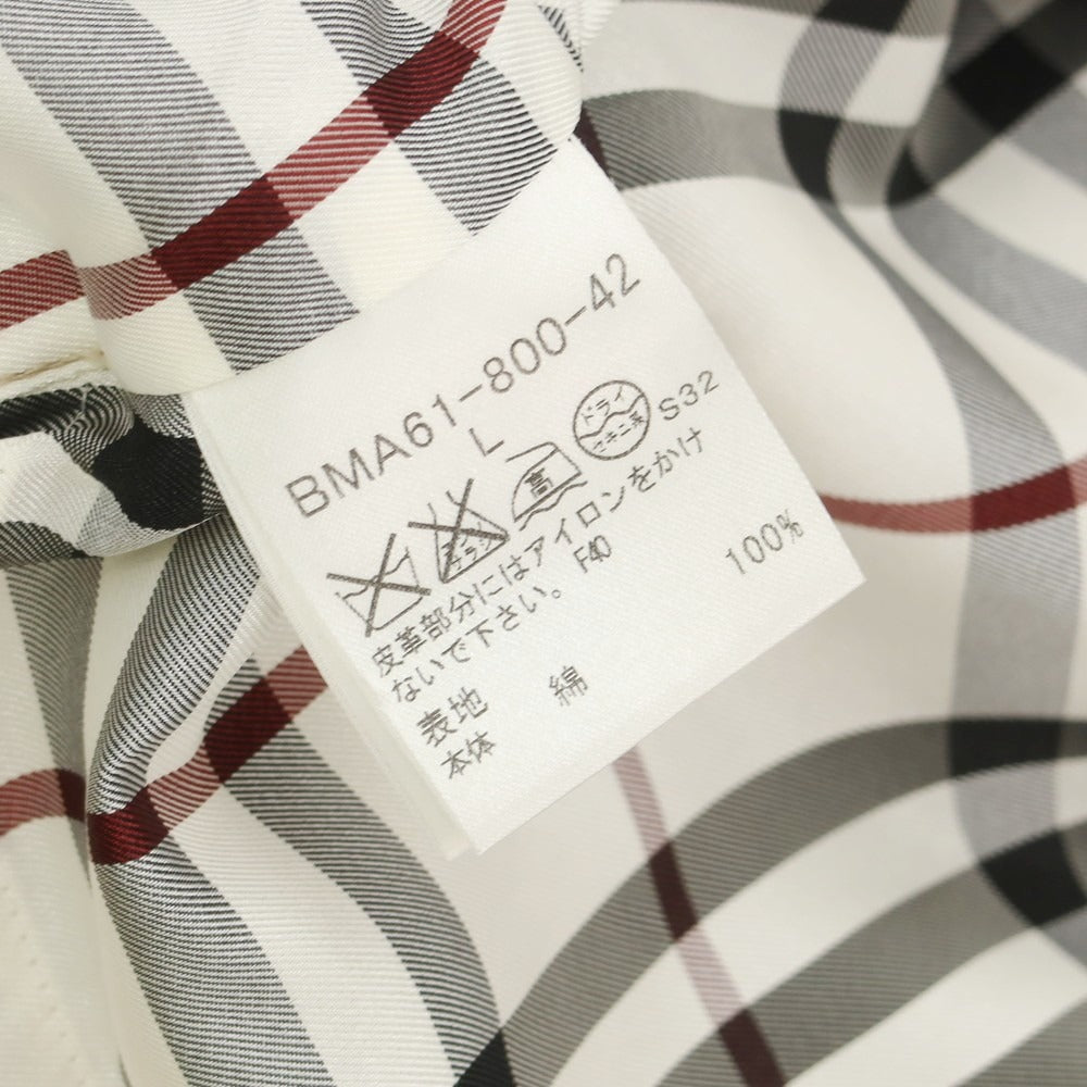 【中古】バーバリーブラックレーベル BURBERRY BLACK LABEL ツイルコットン トレンチコート ベージュ【 L 】【 状態ランクC 】【 メンズ 】