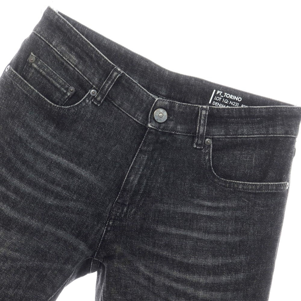 【中古】ピーティートリノ デニム PT TORINO DENIM ジーンズ デニムパンツ ブラック【サイズ30】【BLK】【S/S/A/W】【状態ランクC】【メンズ】