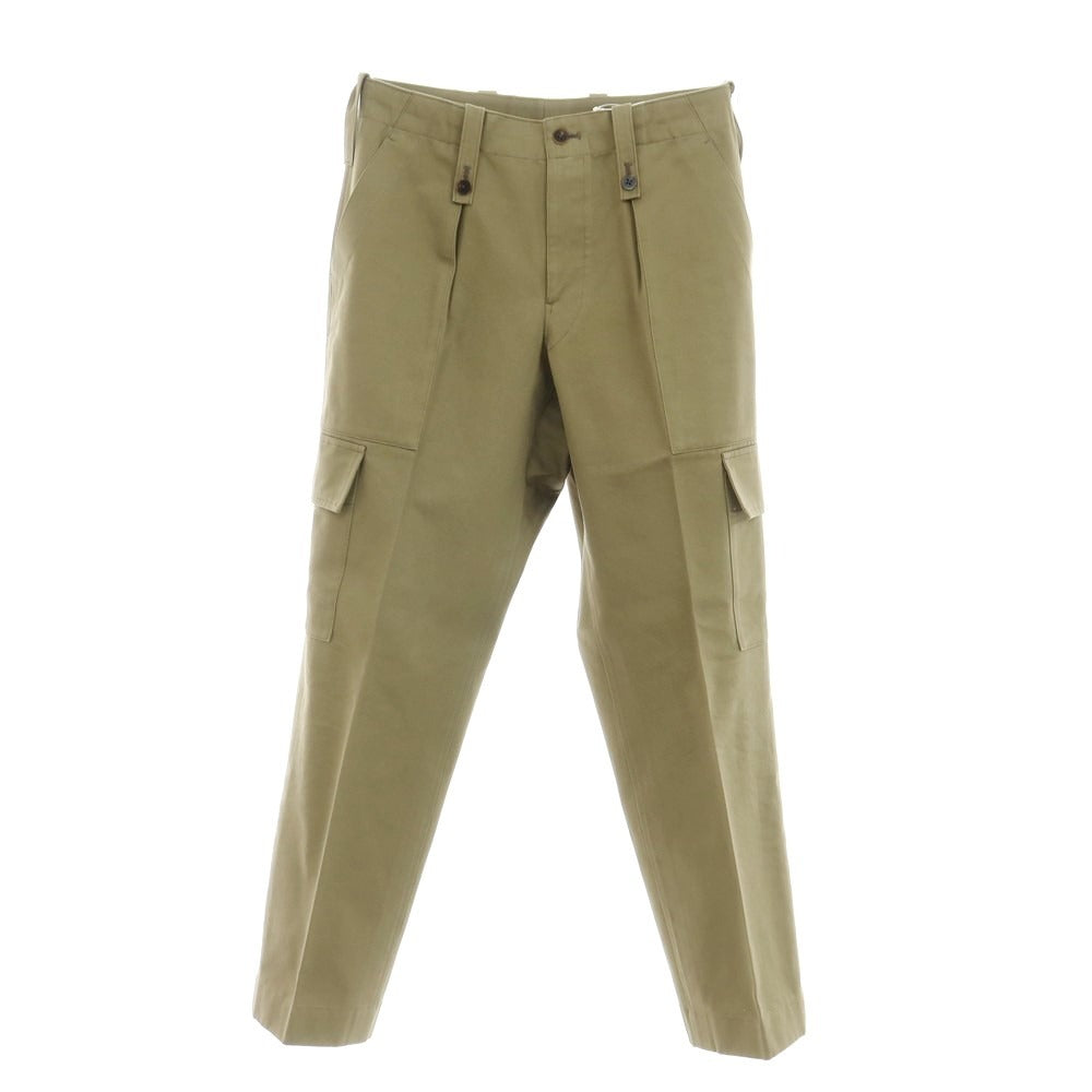 【中古】イガラシトラウザーズ 五十嵐 IGARASHI TROUSERS コットン カーゴパンツ カーキ【サイズオーダー品（44位）】【KAK】【S/S/A/W】【状態ランクB】【メンズ】