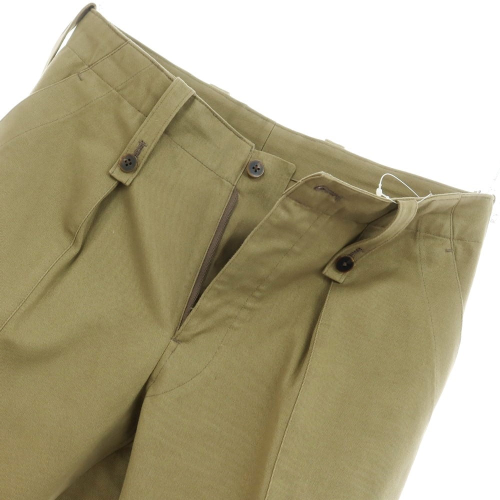 【中古】イガラシトラウザーズ 五十嵐 IGARASHI TROUSERS コットン カーゴパンツ カーキ【サイズオーダー品（44位）】【KAK】【S/S/A/W】【状態ランクB】【メンズ】