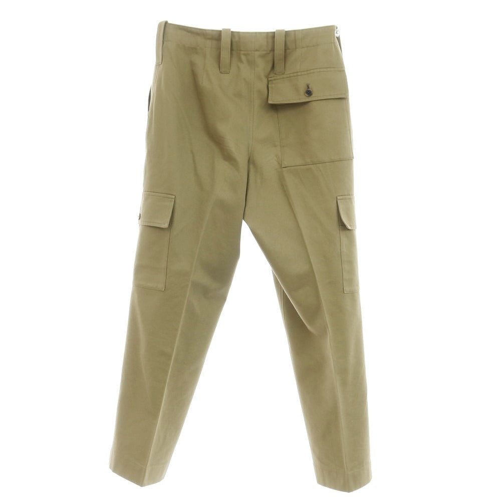 【中古】イガラシトラウザーズ 五十嵐 IGARASHI TROUSERS コットン カーゴパンツ カーキ【サイズオーダー品（44位）】【KAK】【S/S/A/W】【状態ランクB】【メンズ】