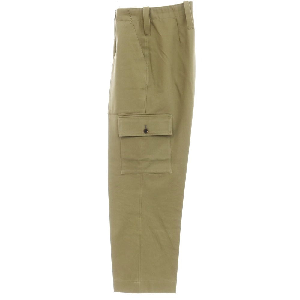 【中古】イガラシトラウザーズ 五十嵐 IGARASHI TROUSERS コットン カーゴパンツ カーキ【サイズオーダー品（44位）】【KAK】【S/S/A/W】【状態ランクB】【メンズ】