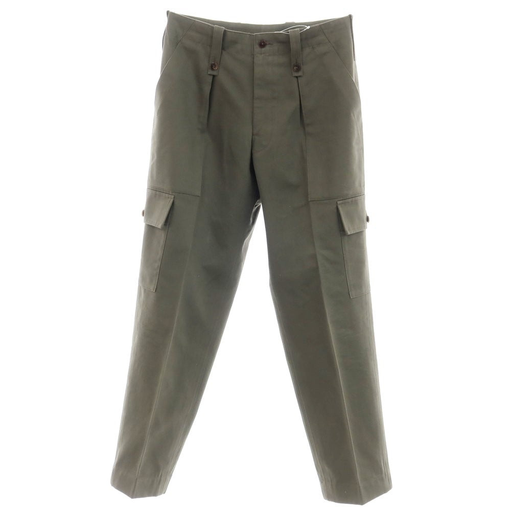 【中古】イガラシトラウザーズ 五十嵐 IGARASHI TROUSERS コットン カーゴパンツ ダークカーキ【サイズオーダー品（44位）】【KAK】【S/S/A/W】【状態ランクB】【メンズ】